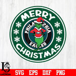 Philadelphia Eagles, Grinch merry christmas svg eps dxf png file