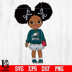 Philadelphia Eagles Littel Girl NFL Svg Dxf Eps Png file