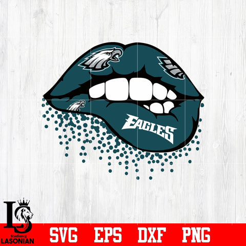 Philadelphia Eagles lip svg eps dxf png file