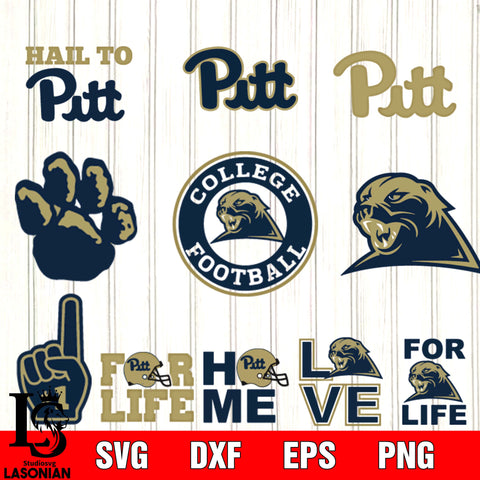 Bundle Logo Pittsburgh Panthers football svg eps dxf png file