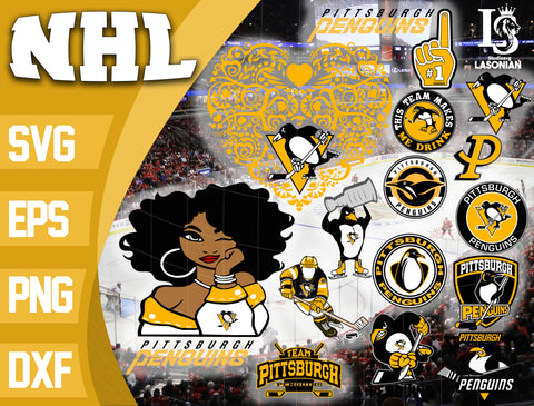 Bundle NHL svg, bundle logo Pittsburgh Penguins svg dxf eps png file