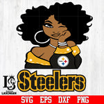Pittsburgh Steelers Girl svg,eps,dxf,png file
