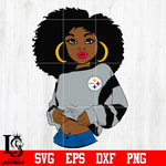 Pittsburgh Steelers Girl Svg Dxf Eps Png file