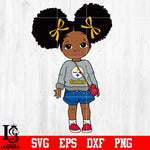 Pittsburgh Steelers Littel Girl NFL Svg Dxf Eps Png file