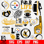 Pittsburgh Steelers SVG, SVG files for Cricut, Football SVG, Sports SVG Bundle Svg Dxf Eps Png file