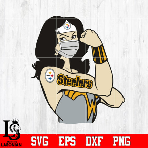 Pittsburgh Steelers Wonder Woman Svg Dxf Eps Png file Svg Dxf Eps Png file