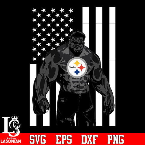 Pittsburgh Steelers hulk flag svg eps dxf png file
