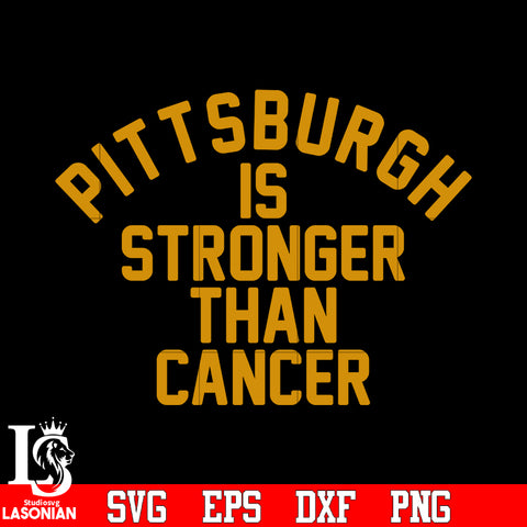 Pittsburgh is stronger than cancer svg eps dxf png file