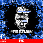 Police Mom skull PNG file