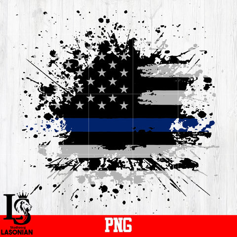 Police ink drop mask PNG file