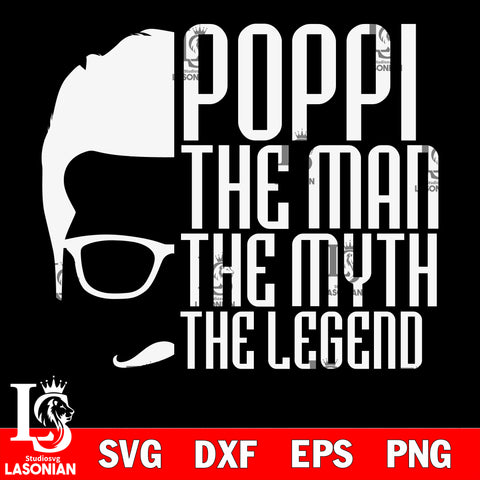 Poppi The Man The Myth  svg dxf eps png file Svg Dxf Eps Png file