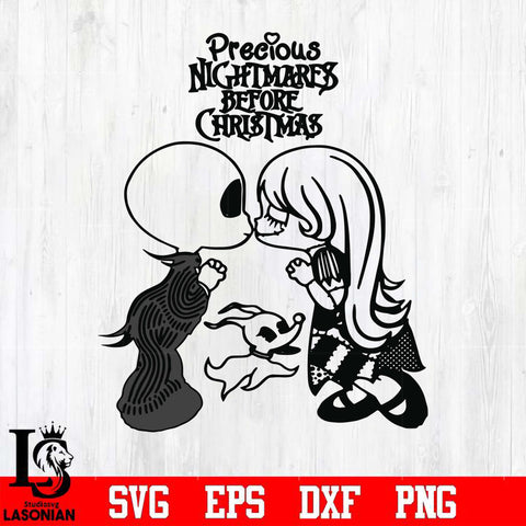 Precious nightmare before Christmas svg, png, dxf, eps digital file