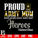 Proud Army Mom Most People never Meet Their Heroes I Raised Mine PNG file