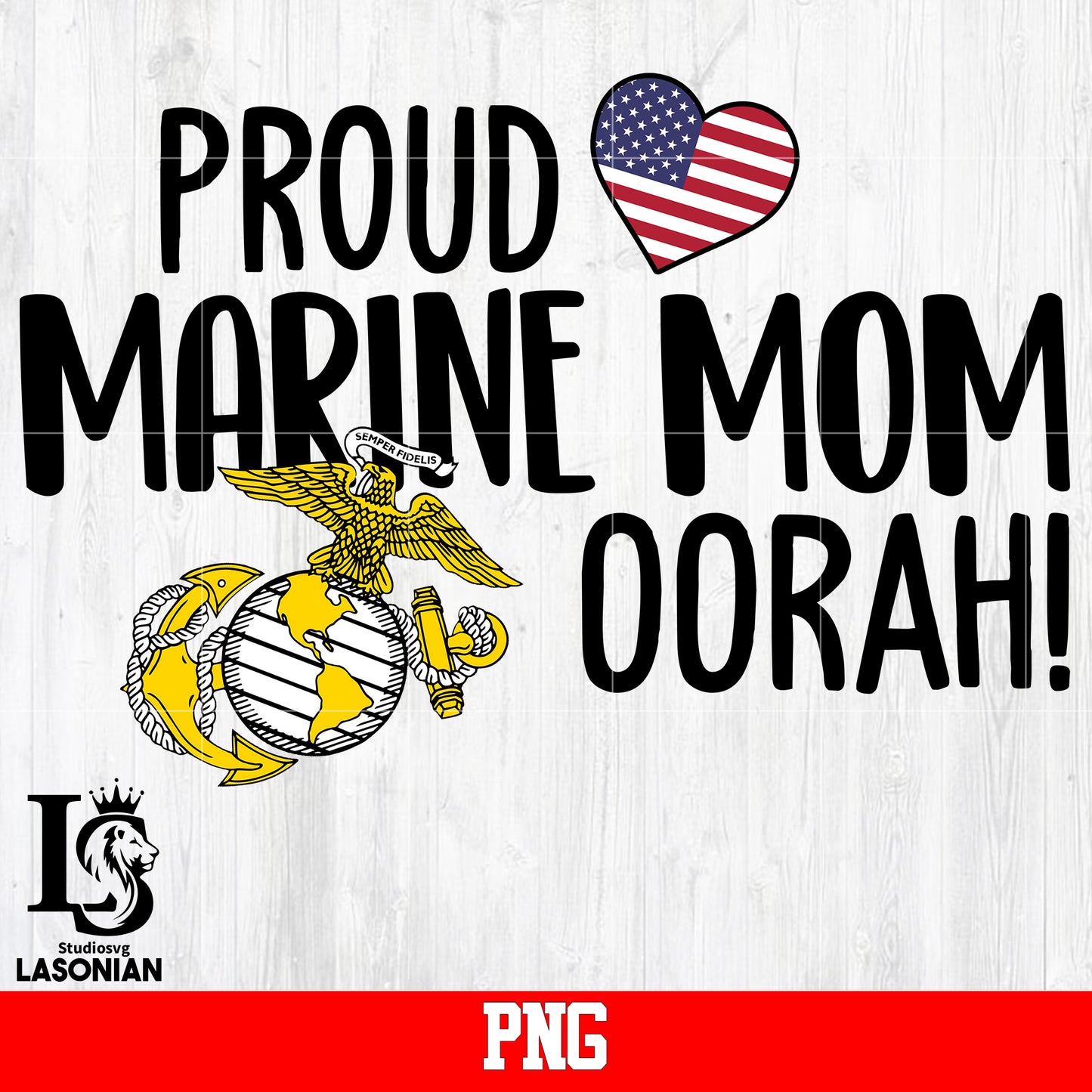 Proud Marine Mom OOrah PNG file