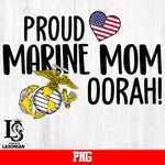 Proud Marine Mom OOrah PNG file