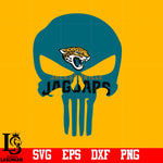 Punisher Skull Jacksonville Jaguars svg,eps,dxf,png file
