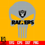 Punisher Skull Las vegas raiders svg,eps,dxf,png file