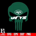 Punisher Skull New York Jets svg,eps,dxf,png file