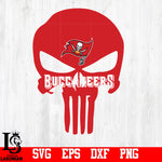 Punisher Skull Tampa Bay Buccaneers svg,eps,dxf,png file