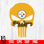Punisher Skull pittsburgh steelers svg,eps,dxf,png file