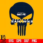 Punisher Skull seattle seahawks svg,eps,dxf,png file