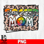 Rainbow Color Soccer Mom  Png file