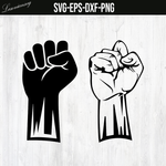 Raised Fist Black Power SVG file, PNG file, EPS file, DXF file