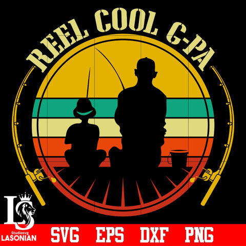 Reel cool G-PA svg eps dxf png file