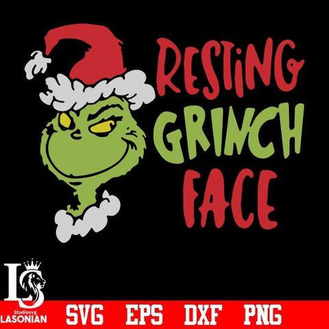 Resting Grinch face svg, png, dxf, eps digital file NCRM13072028