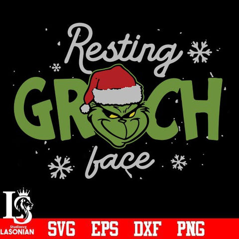 Resting Grinch face svg, png, dxf, eps digital file NCRM13072031