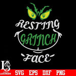 Resting Grinch face svg, png, dxf, eps digital file NCRM13072034
