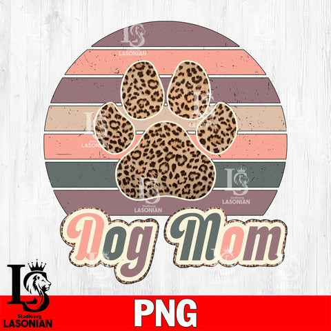 Retro Leopard Dog Mom  Png file