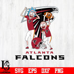 Rick and Morty Atlanta Falcons svg eps dxf png file