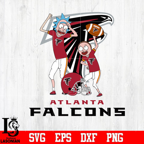 Rick and Morty Atlanta Falcons svg eps dxf png file