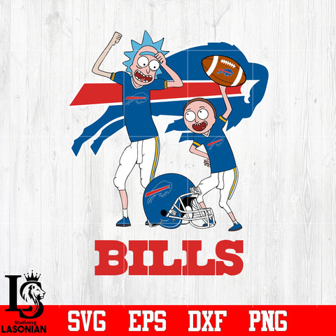 Rick and Morty Buffalo Bills svg eps dxf png file