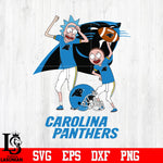 Rick and Morty Carolina Panthers svg eps dxf png file