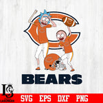 Rick and Morty Chicago Bears svg eps dxf png file