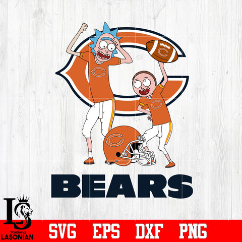 Rick and Morty Chicago Bears svg eps dxf png file