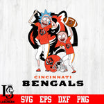 Rick and Morty Cincinnati Bengals svg eps dxf png file