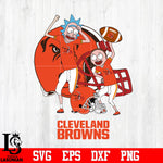 Rick and Morty Cleveland Browns svg eps dxf png file