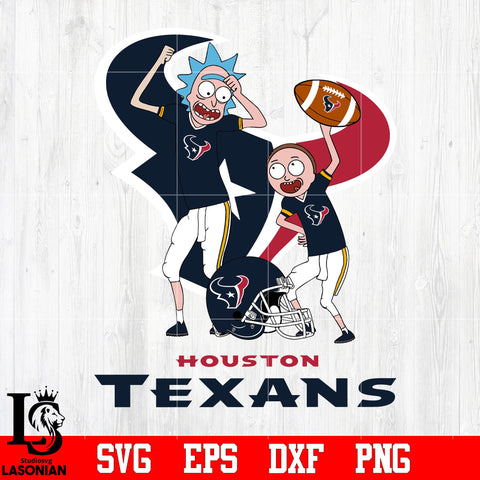 Rick and Morty Houston Texans svg eps dxf png file