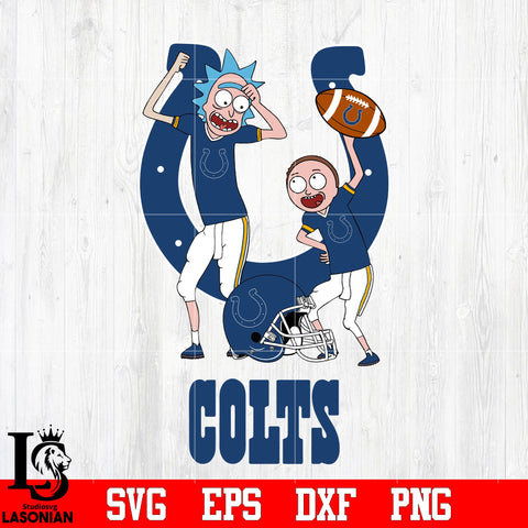 Rick and Morty Indianapolis Colts svg eps dxf png file