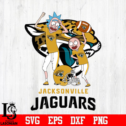 Rick and Morty Jacksonville Jaguars svg eps dxf png file