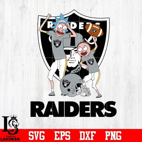 Rick and Morty Las Vegas Raiders svg eps dxf png file