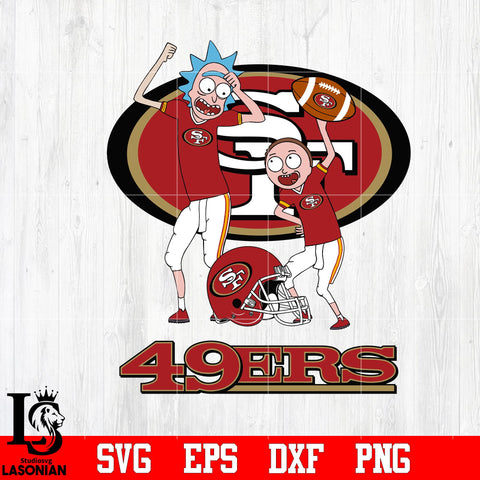 Rick and Morty San Francisco 49ers svg eps dxf png file