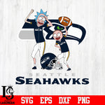 Rick and Morty Seattle Seahawks svg eps dxf png file