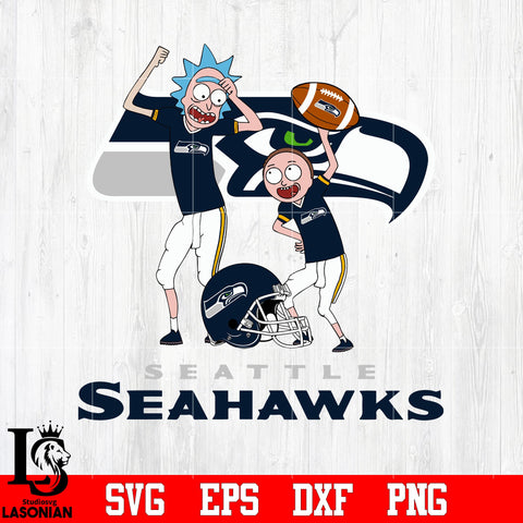 Rick and Morty Seattle Seahawks svg eps dxf png file