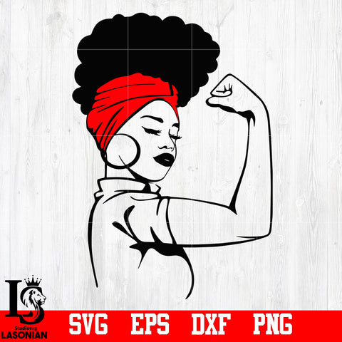 Rosie Riveter, African American Woman, Black woman,svg,eps,dxf,png file