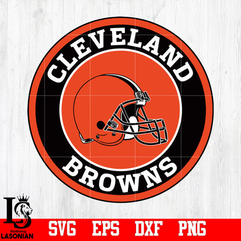 Round cleveland browns svg,eps,dxf,png file