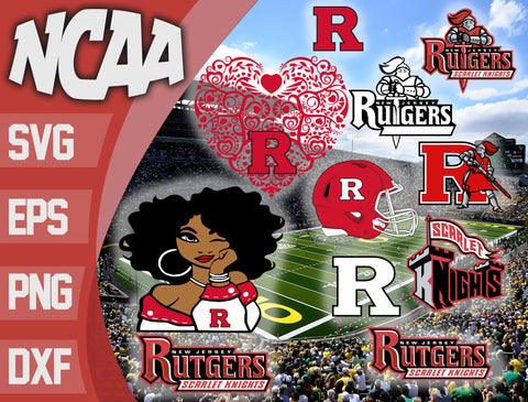 Bundle Rutgers Scarlet Knights svg eps dxf png file